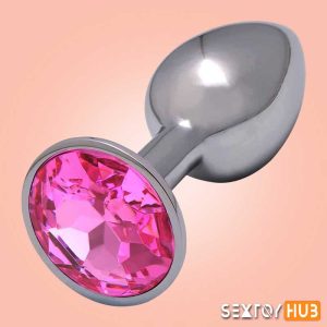 Pink Jewel Anal Butt Plug Small AD-019