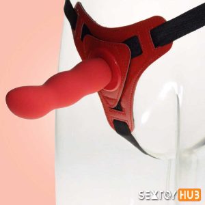 Red Deep Climax Strap On Dildo Realistic Penis Harness SO-020
