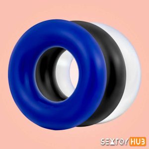 Stay Hard-Soft Stretchy Donut 3 Cockrings CR-019