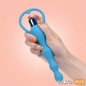 Blue Silicone Anal Vibrator AD-029