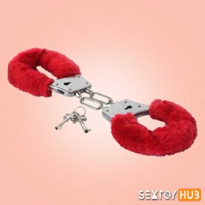 Fetish Fantasy Beginner's Furry Cuffs in Red BDSM-004