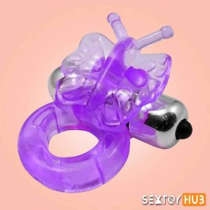 Vibrating Butterfly Cock Ring CR-006
