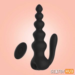 Silicone Vibrating Anal Beads With Wireless Remote PM-006