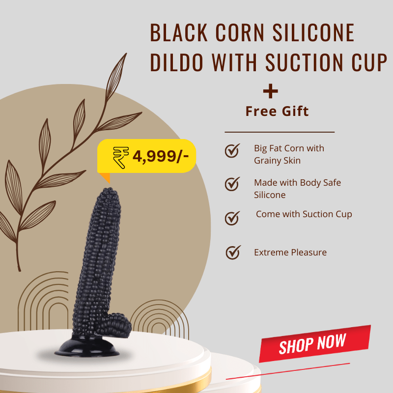 Black Corn Silicone Dildo